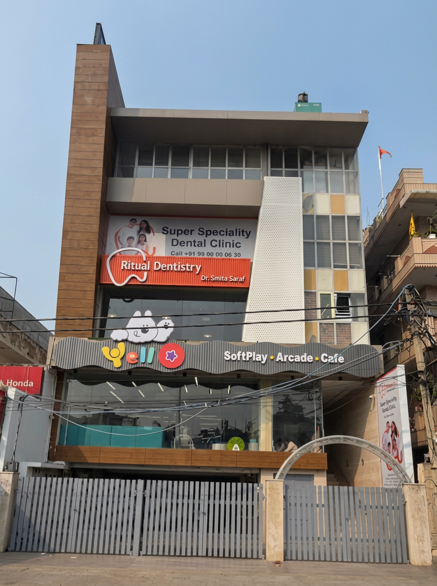 Ritual Dentistry clinic exterior in Pitampura, Delhi